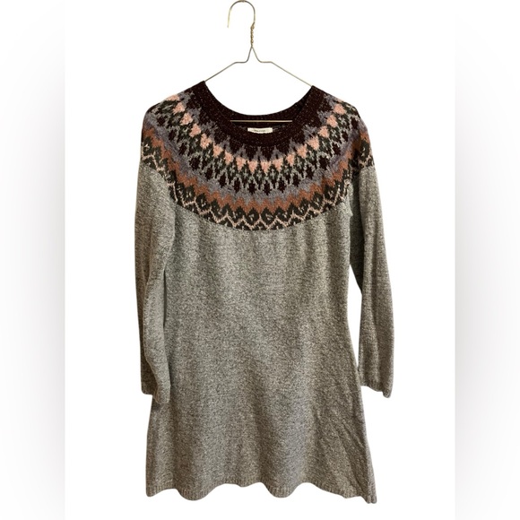 Maurices Fairisle Print Sweater Dress Womens Size Small - Picture 2 of 13